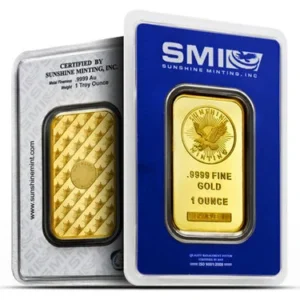 1 oz Sunshine Gold Bar For Sale (New w/ Assay, MintMark SI)