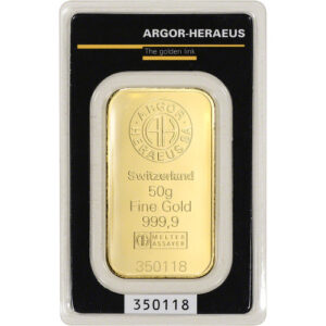 Buy 2.5 Gram Argor Heraeus Gold Bar (New in Assay)