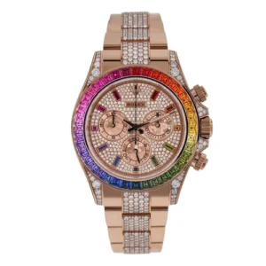 Rolex Daytona Cosmograph Everose Daytona Factory Diamond Rainbow Edition