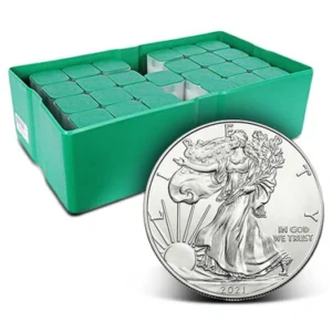 Buy 2021 (P) American Silver Eagle Monster Box (500 Coins, Philadelphia, Type 1)