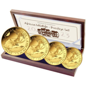 Buy 2022 Somalia Gold Elephant African Wildlife Prestige Proof Coin Set (Box + CoA)