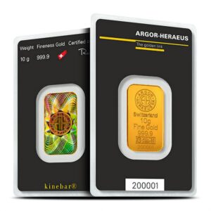 10 Gram Argor Heraeus Gold Bar For Sale (New w/ Assay)