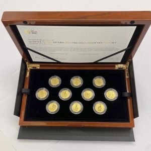 Buy 2021 1/4 oz Proof British Gold Reverse Frosted Queen’s Beast 10-Coin Set (Box + CoA)