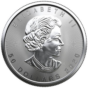 2020 1 oz Canadian Platinum Maple Leaf Coin (BU)