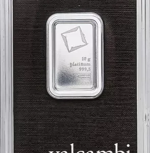 10 Gram Valcambi Platinum Bar For Sale (New w/ Assay)