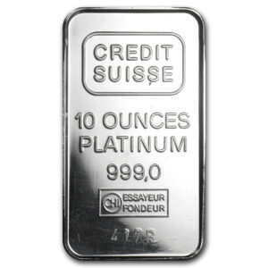 10 oz Engelhard Platinum Bar For Sale (Secondary Market)