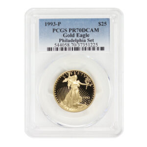 Buy 1993-P 1/2 oz Proof American Gold Eagle Coin PCGS PR70 DCAM