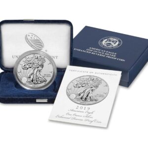 Buy 2019-S 1 oz American Silver Eagle Enhanced Reverse Proof Coin (Box + COA)