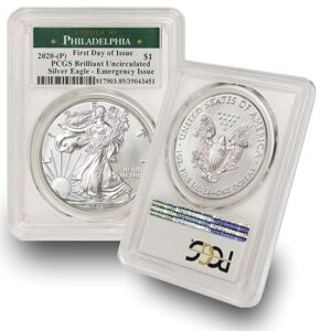 2020 (P) American Silver Eagle NGC Gem Roll (ER, Philadelphia)