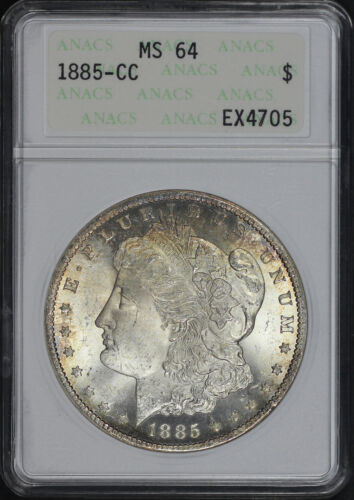 1885-CC Morgan Silver Dollar Coin PCGS MS64