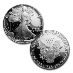 1986-2020 Proof American Silver Eagle For Sale 34-Coin Set (Box + CoA, No 2009s)