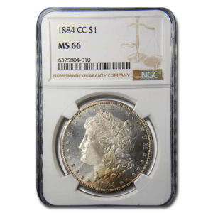 Buy 1884-CC Morgan Silver Dollar Coin NGC MS66