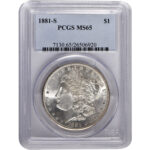 Morgan Silver Dollar 5-Coin Set PCGS MS65 (1878-1904)