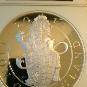 2017 1 Kilo Proof British Silver Queens Beast Lion Coin NGC PF69