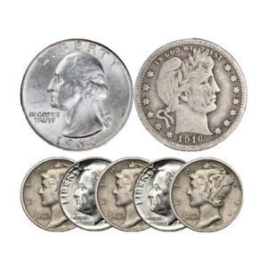 Buy 90% Silver Coins ($1000 FV, Circulated, Dimes and/or Quarters and/or Halves)
