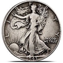 Buy 90% Silver Walking Liberty Half Dollars ($100 FV, Circulated)