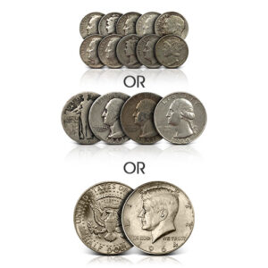 Buy 90% Silver Coins ($100 FV, Circulated, Dimes and/or Quarters)