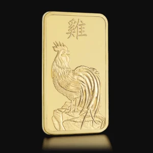 100 Gram PAMP Suisse Lunar Rooster Gold Bar (New w/ Assay)