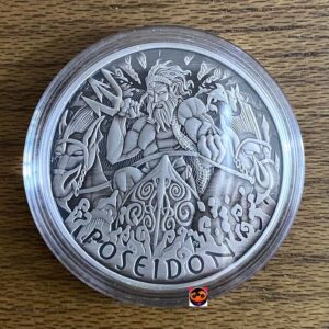 Buy 2021 5 oz Antique Tuvalu Gods of Olympus Poseidon Silver Coin