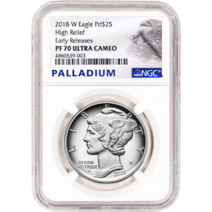 Buy 2018-W 1 oz Proof American Palladium Eagle Coin PCGS PR70 DCAM FS