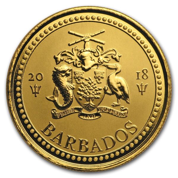 Buy 2018 1 oz Barbados Trident Gold Coin (BU) - Image 2