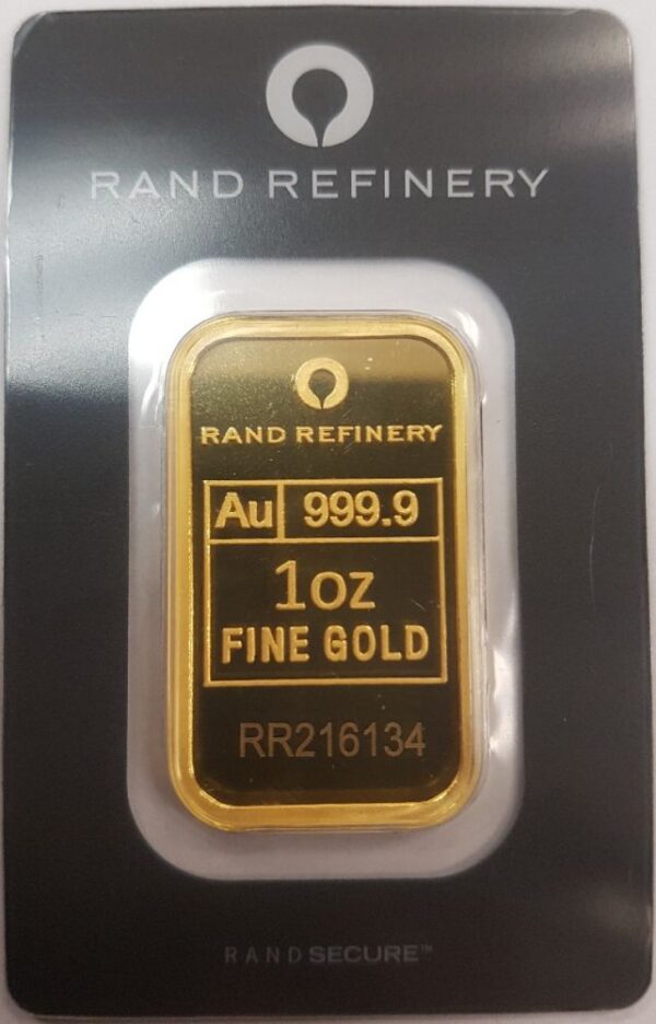 1 oz Rand Refinery Gold Bar For Sale (New w/ Red Assay)