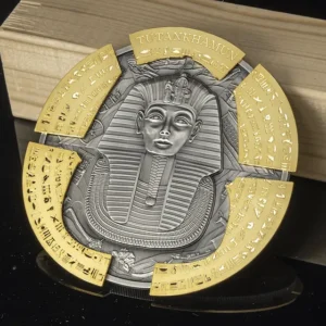 Buy 2022 500 Gram Antique Djibouti Silver 100 Years of Tutankhamun Puzzle Coin (Box + CoA)