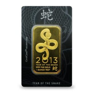 Buy 1 oz OPM Lunar Snake Gold Bar (Varied Condition w/ Assay)