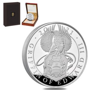 Buy 2021 1 Kilo Proof British Silver Queens Beast Collection Coin (Box + CoA)