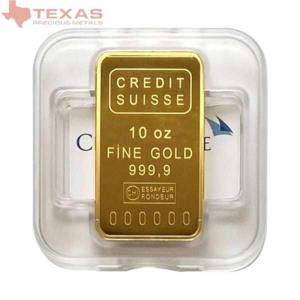 Buy 10 oz Credit Suisse Gold Bar (New w/ Assay) - Image 4