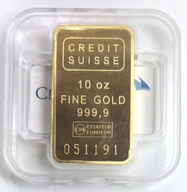 Buy 10 oz Credit Suisse Gold Bar (New w/ Assay) - Image 5