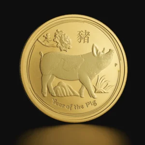 2019 1/2 oz Australian Gold Lunar Pig Coin