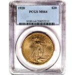 Pre-33 $20 Saint Gaudens Gold Double Eagle Coin MS64 (PCGS or NGC)