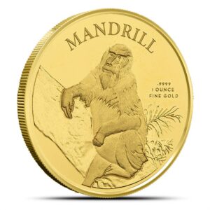 2021 1 oz Proof Cameroon Mandrill Gold Coin