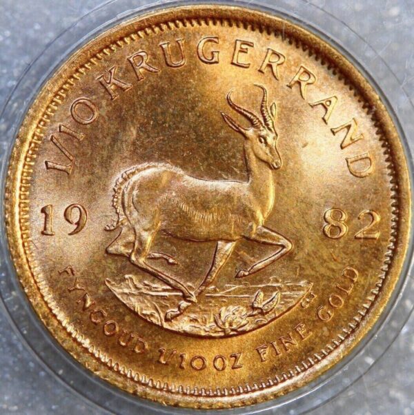 1982 1 oz South African Gold Krugerrand Coin