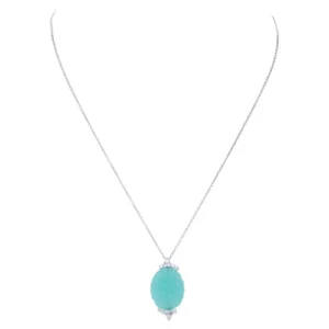 Roberto Coin Chalcedony and Diamond Necklace