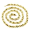 Buy 10K Gold Men's Hollow Rope Chain - Image 3