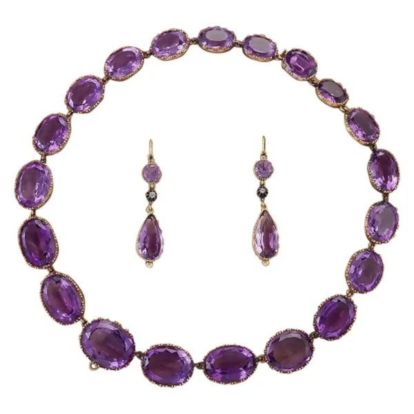 Buy Victorian Amethyst and Gold Parure