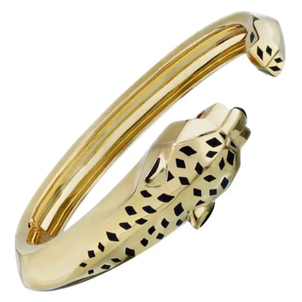 Cartier 18K Yellow Gold Panthere Bangle Bracelet