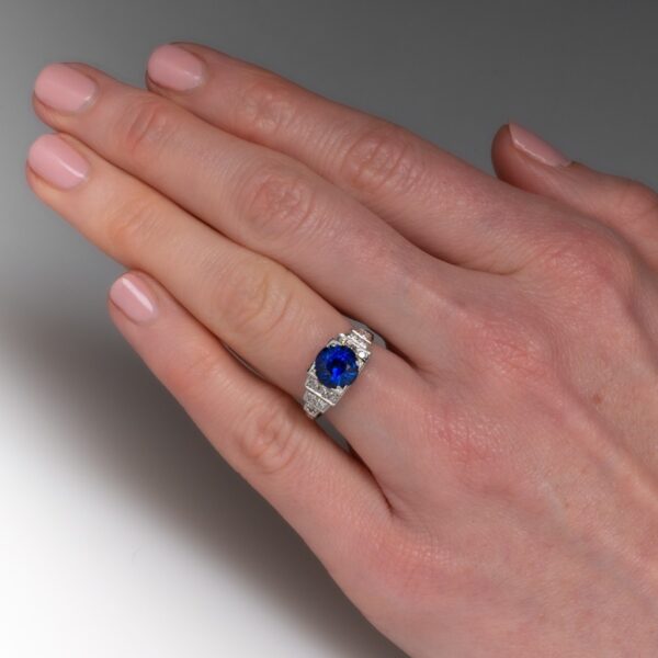 15 Carat Burma No Heat Natural Sapphire Ring Rare GIA Certified - Image 10