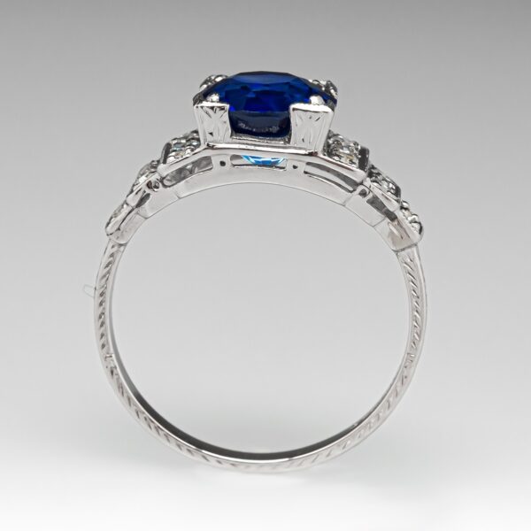 15 Carat Burma No Heat Natural Sapphire Ring Rare GIA Certified - Image 11