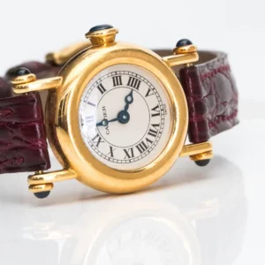 Cartier Diabolo 18 Karat Yellow Gold Quartz Wristwatch, 1980s