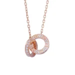 Cartier Love Rose Gold Diamond Necklace