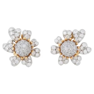 Cones with Petals Diamond Ear Clips – Jean Schlumberger for Tiffany & Co.