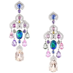 Buy Fabergé Délices D’Été Collection Diamond Sapphire Black Opal Earrings