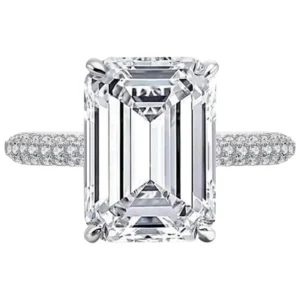 GIA Certified 3 Carat Emerald Cut Diamond Ring