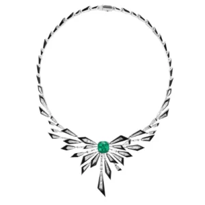 Stephen Webster Dynamite Damage is Already Done Diamond and Emerald Necklace