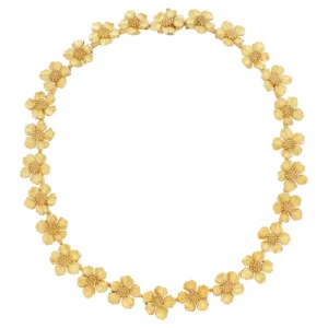 Tiffany & Co. Dogwood Flower Gold Necklace