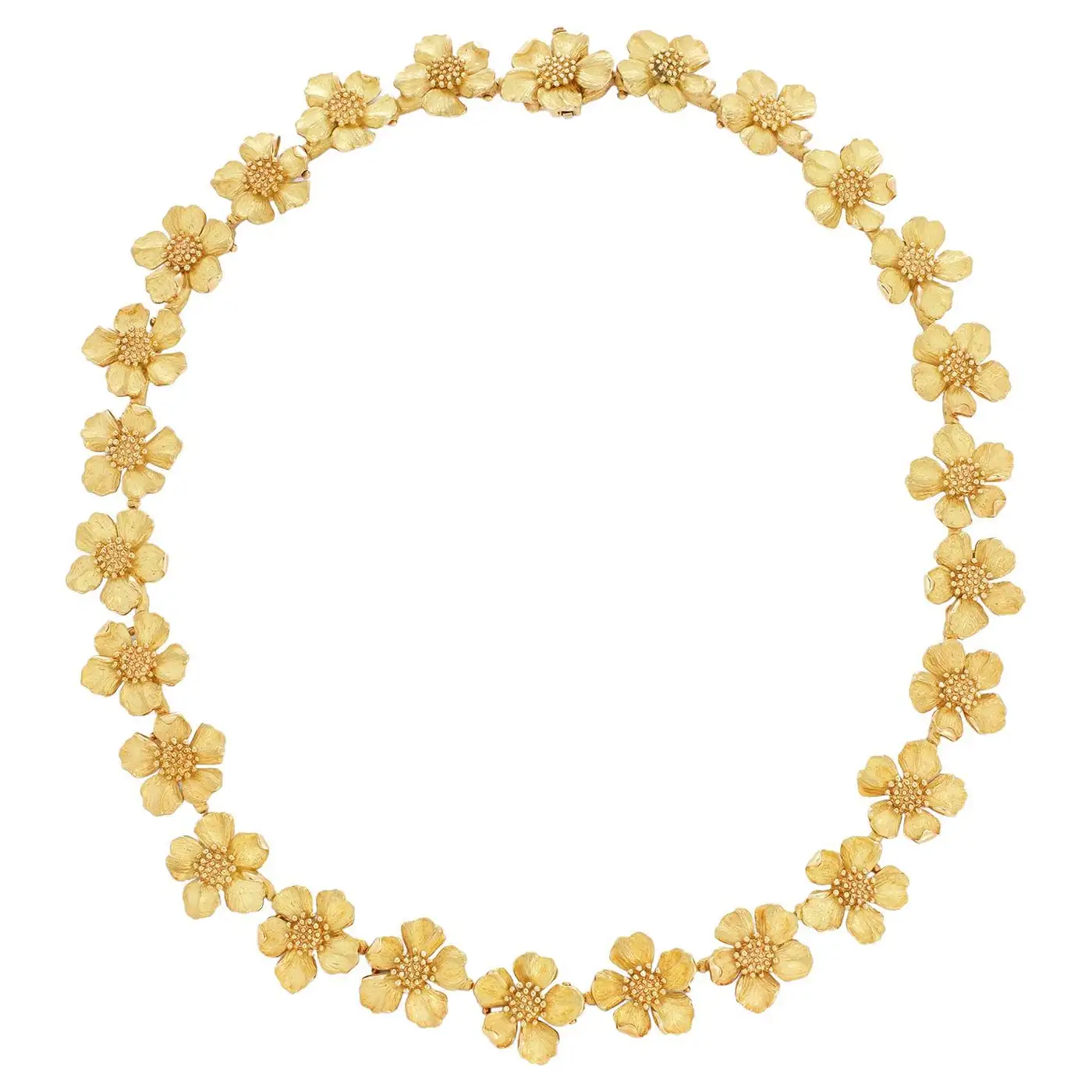 Tiffany & Co. Dogwood Flower Gold Necklace