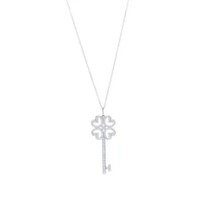 Tiffany & Co. Quatra Heart Platinum and Diamond Pendant Necklace